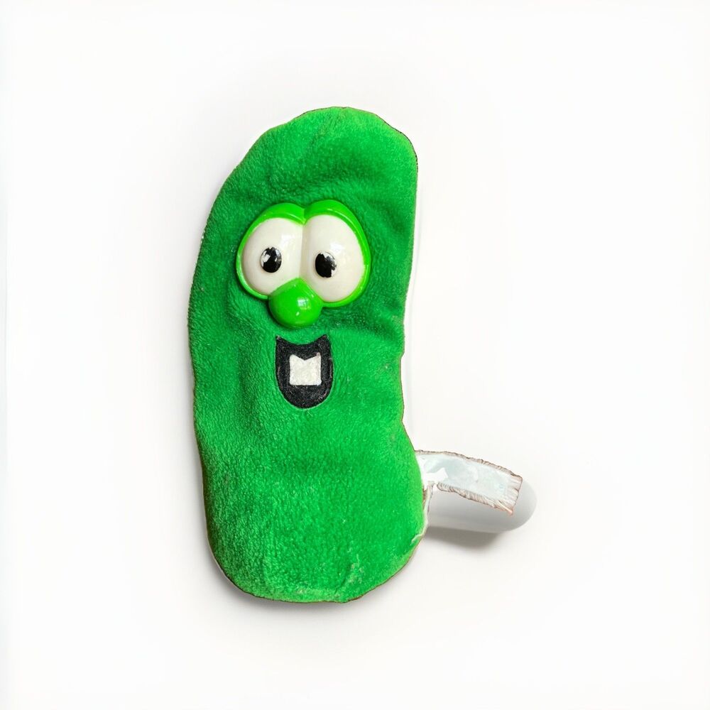 Vintage Veggie Tales Y2K Larry Boy Cucumber  Plush 90's Toy